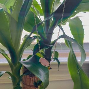 Rose Pink Quartz Gold Elisa Kendra Scott Necklace